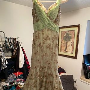 Macduggal pageant prom dress